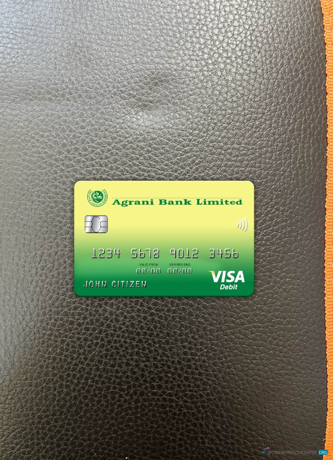 Download Bangladesh Agrani bank visa card photolook front Photoshop template